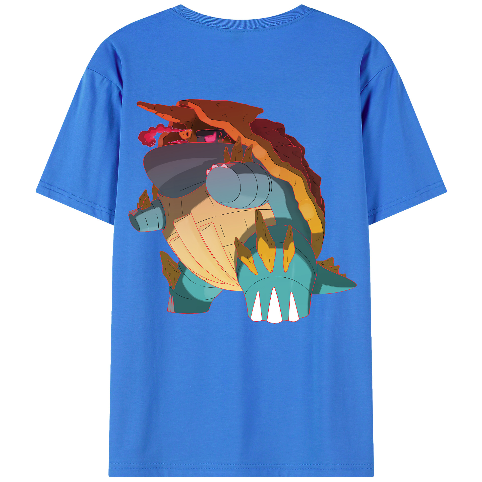 （画像用） ポケットモンスター Pokémon 綿100％半袖Tシャツ（背面プリント）