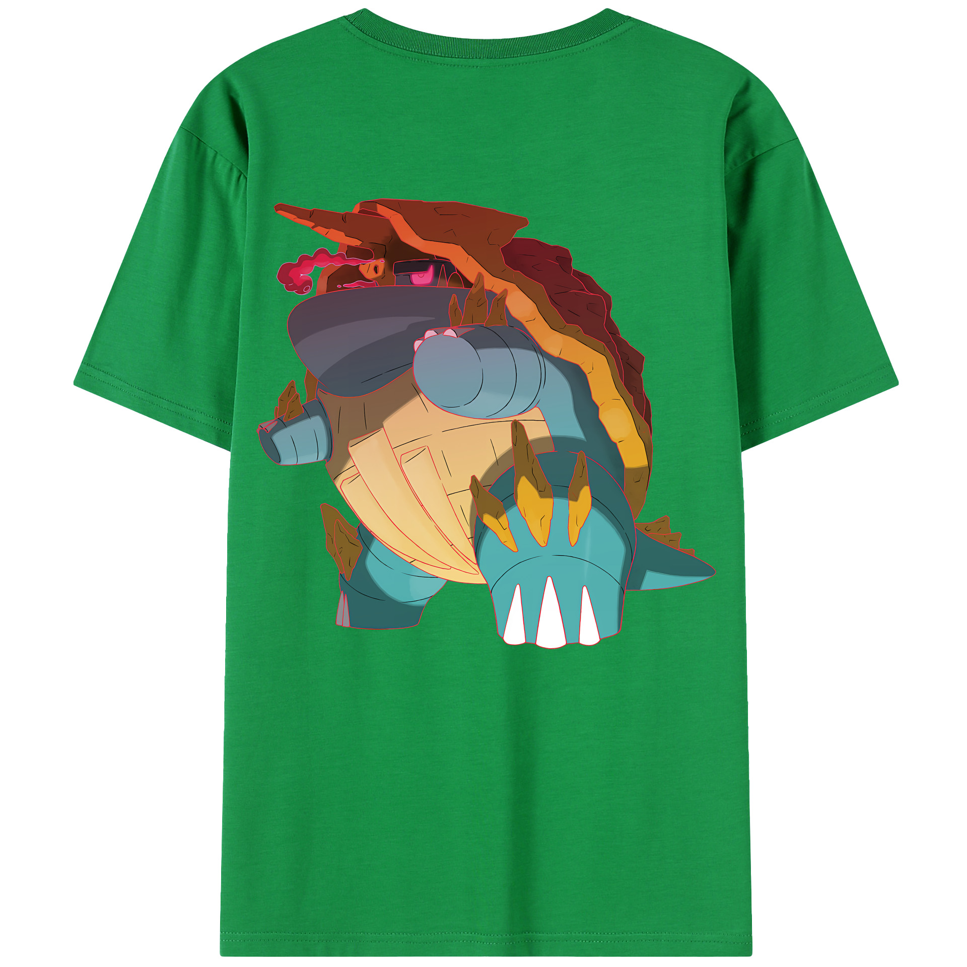 （画像用） ポケットモンスター Pokémon 綿100％半袖Tシャツ（背面プリント）