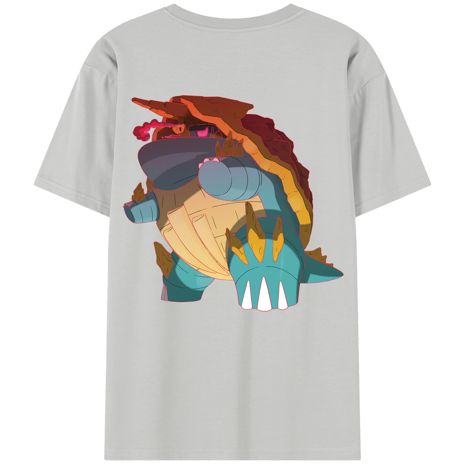 （画像用） ポケットモンスター Pokémon 綿100％半袖Tシャツ（背面プリント）