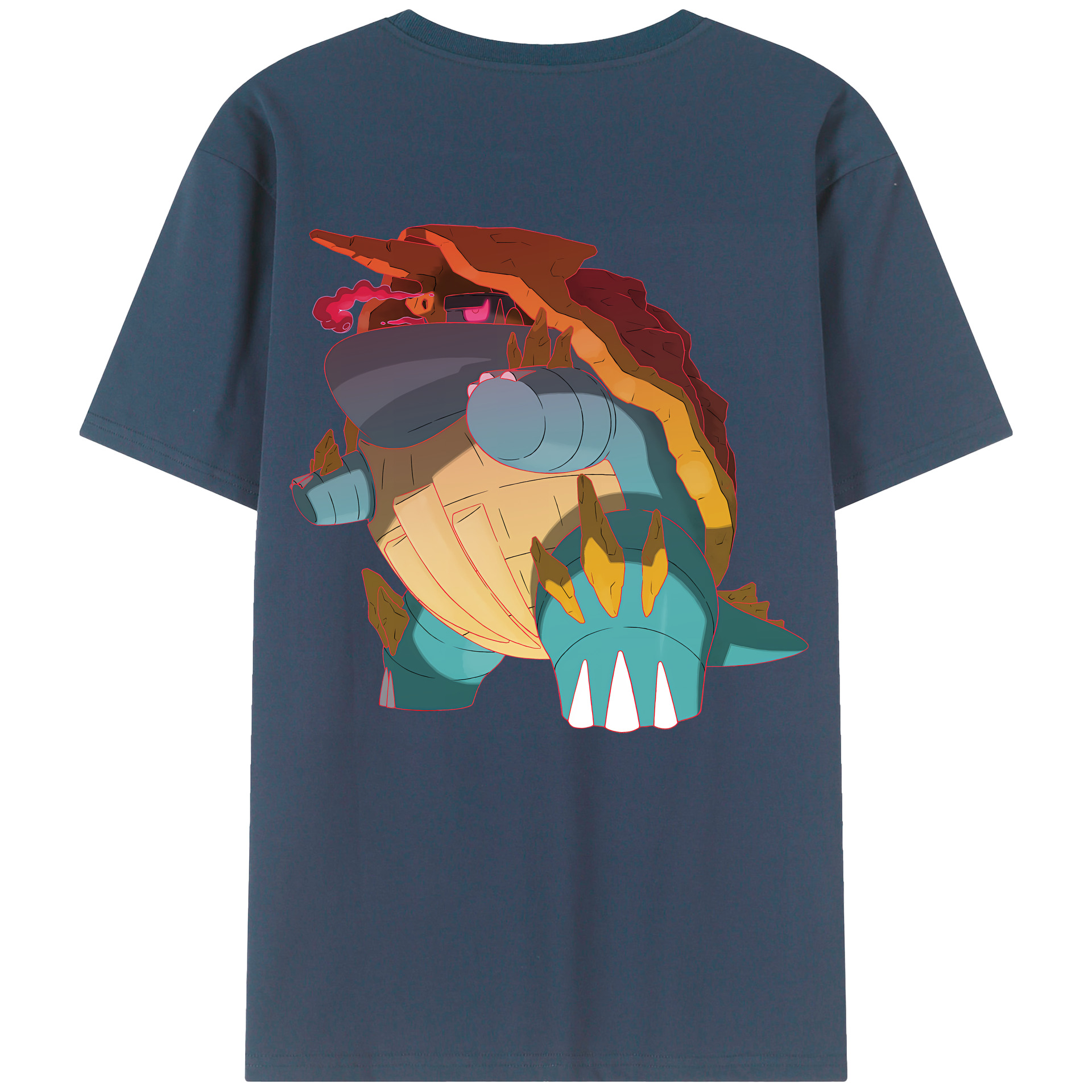 （画像用） ポケットモンスター Pokémon 綿100％半袖Tシャツ（背面プリント）