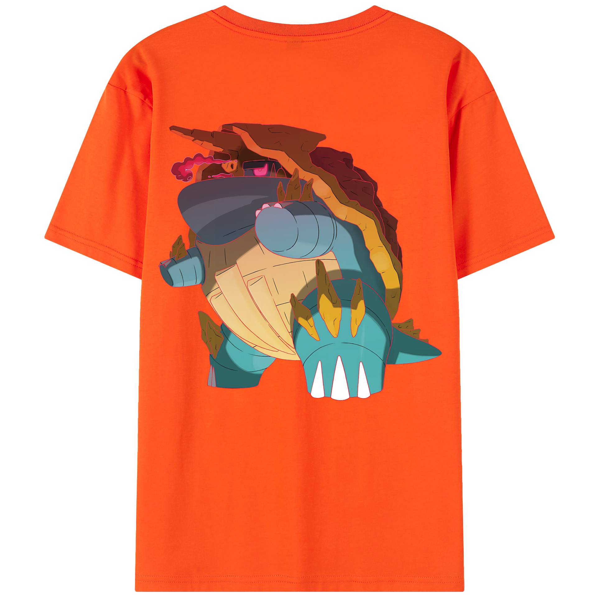 （画像用） ポケットモンスター Pokémon 綿100％半袖Tシャツ（背面プリント）