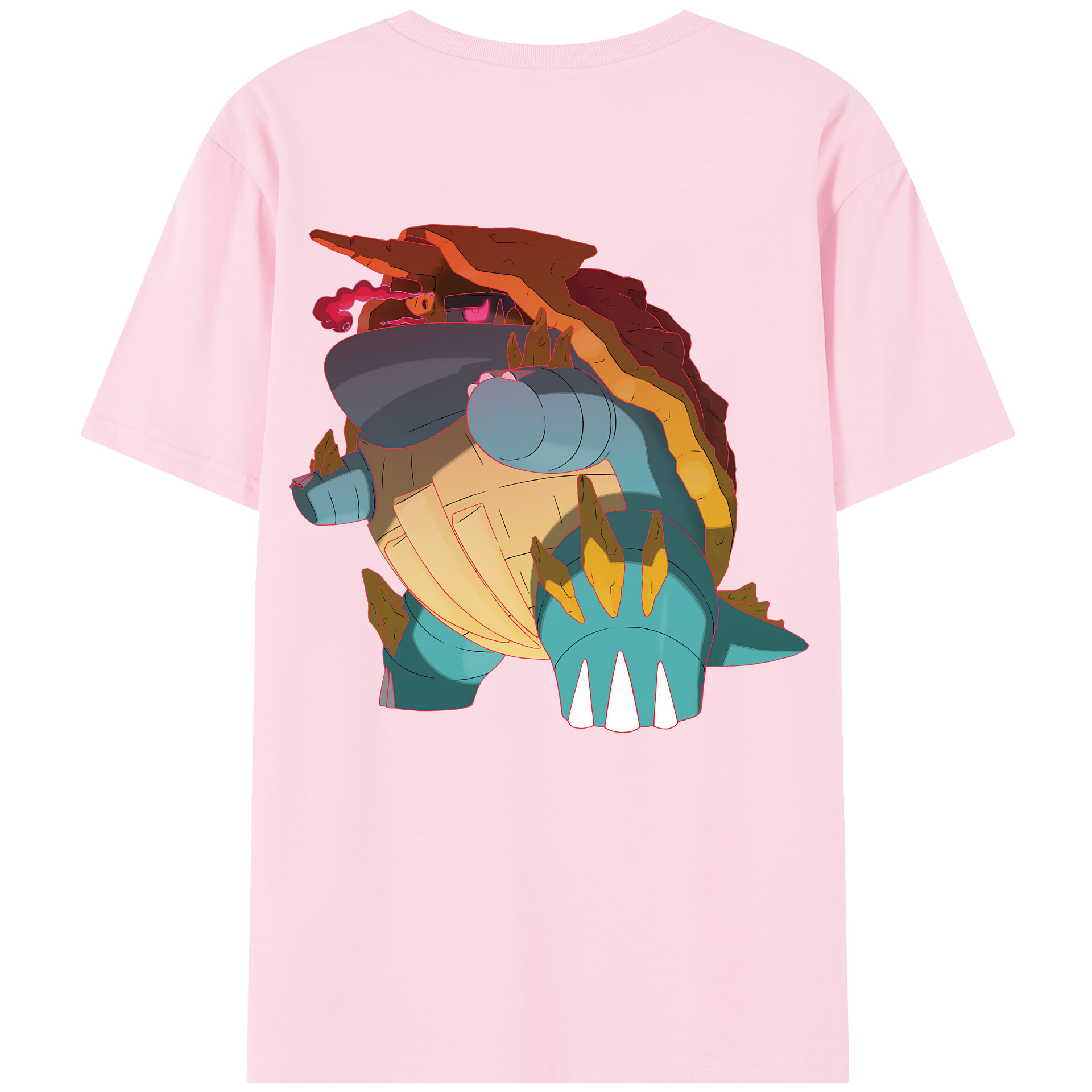 （画像用） ポケットモンスター Pokémon 綿100％半袖Tシャツ（背面プリント）