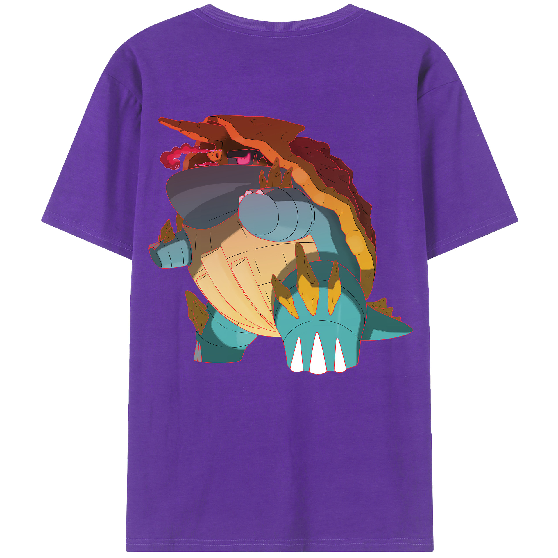 （画像用） ポケットモンスター Pokémon 綿100％半袖Tシャツ（背面プリント）