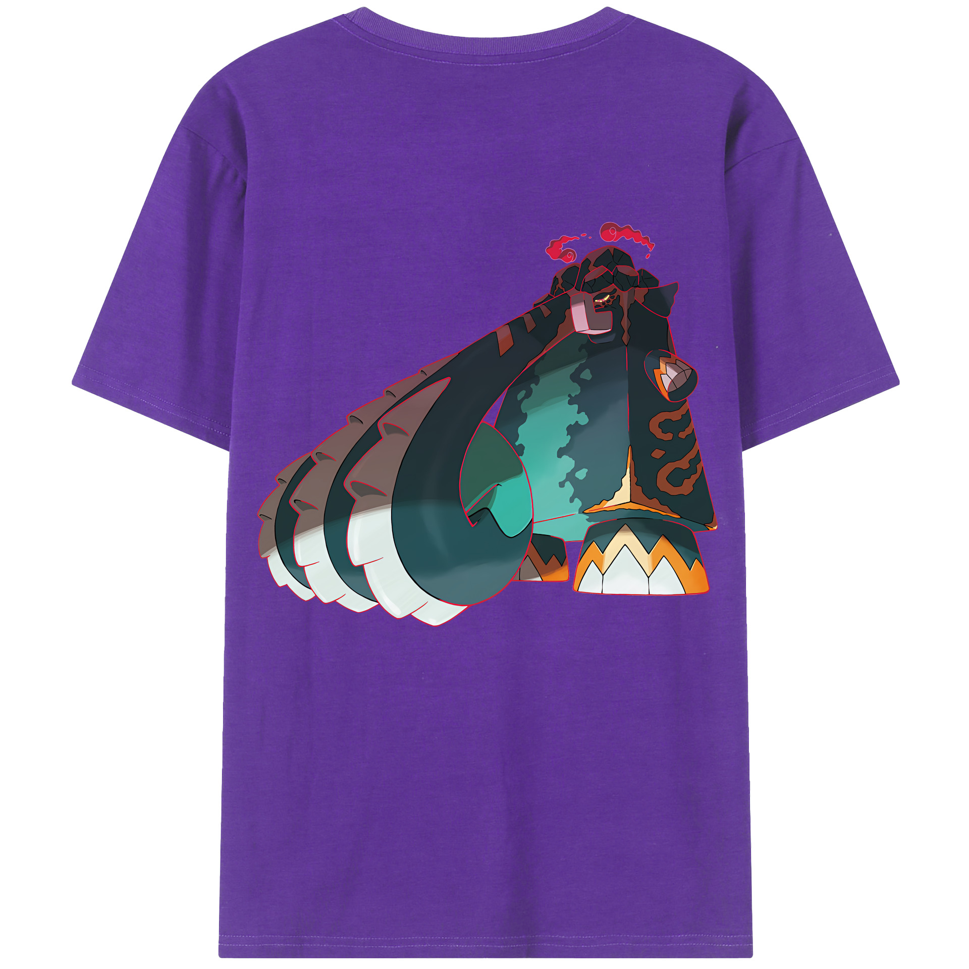 （画像用） ポケットモンスター Pokémon 綿100％半袖Tシャツ（背面プリント）