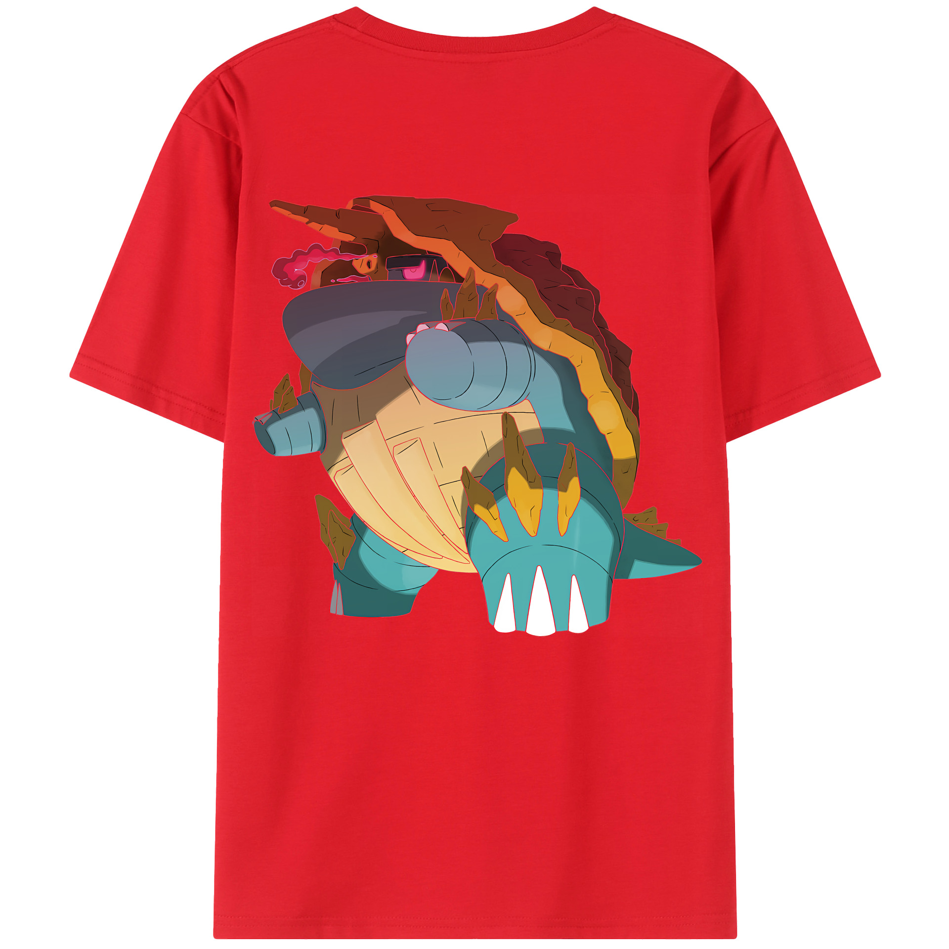 （画像用） ポケットモンスター Pokémon 綿100％半袖Tシャツ（背面プリント）