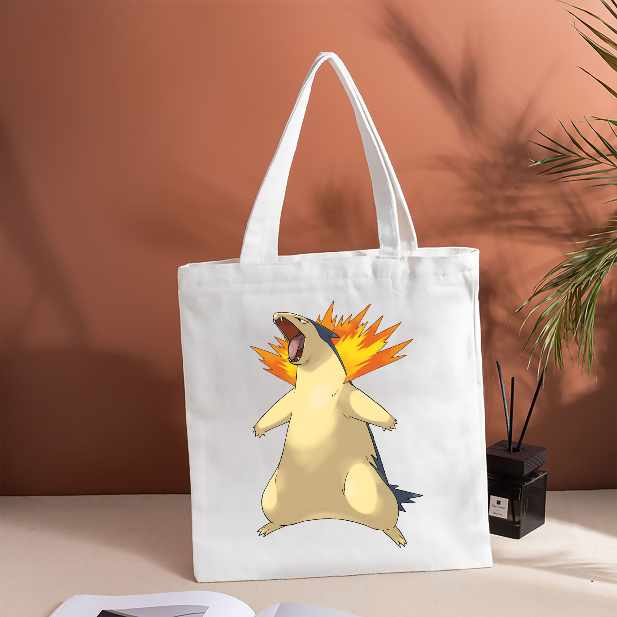 ポケットモンスター Pokémon 縦型キャンバス生地手提げバッグ　トートバッグ