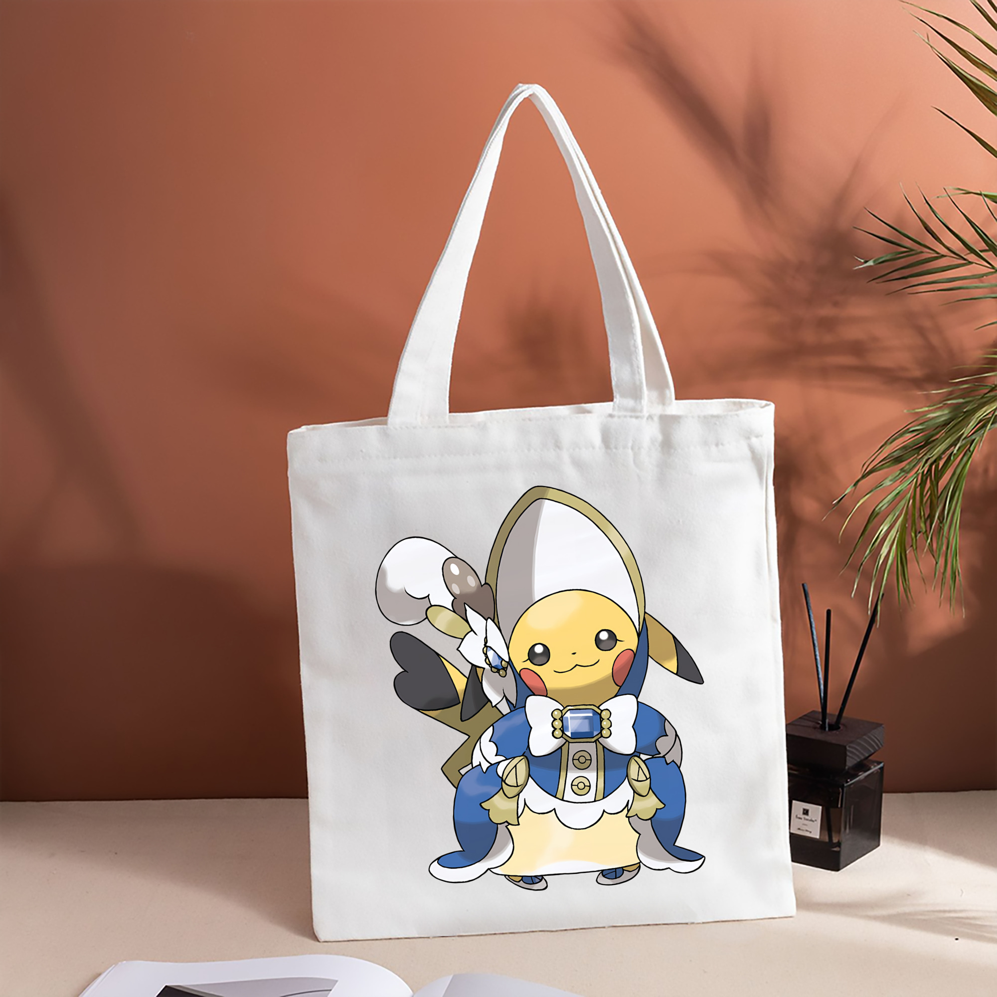 ポケットモンスター Pokémon 縦型キャンバス生地手提げバッグ　トートバッグ
