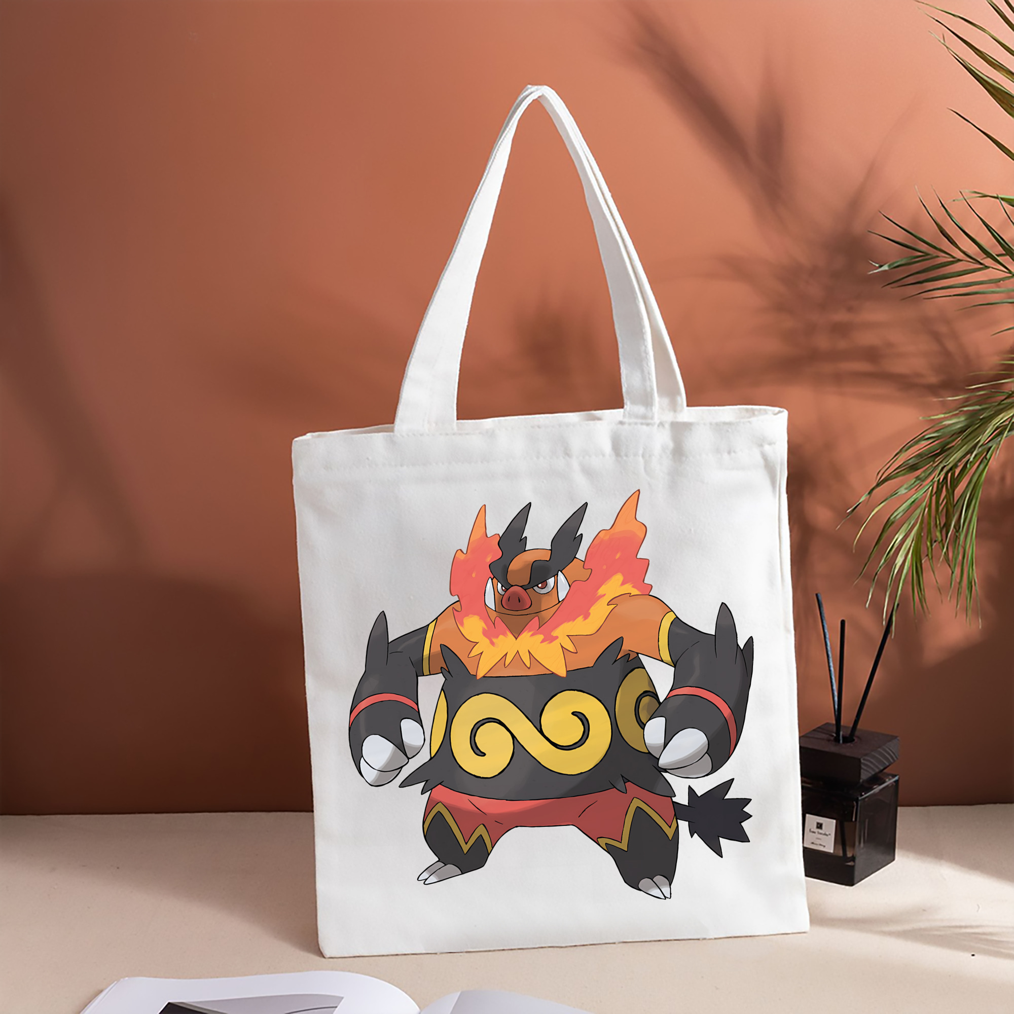 ポケットモンスター Pokémon 縦型キャンバス生地手提げバッグ　トートバッグ