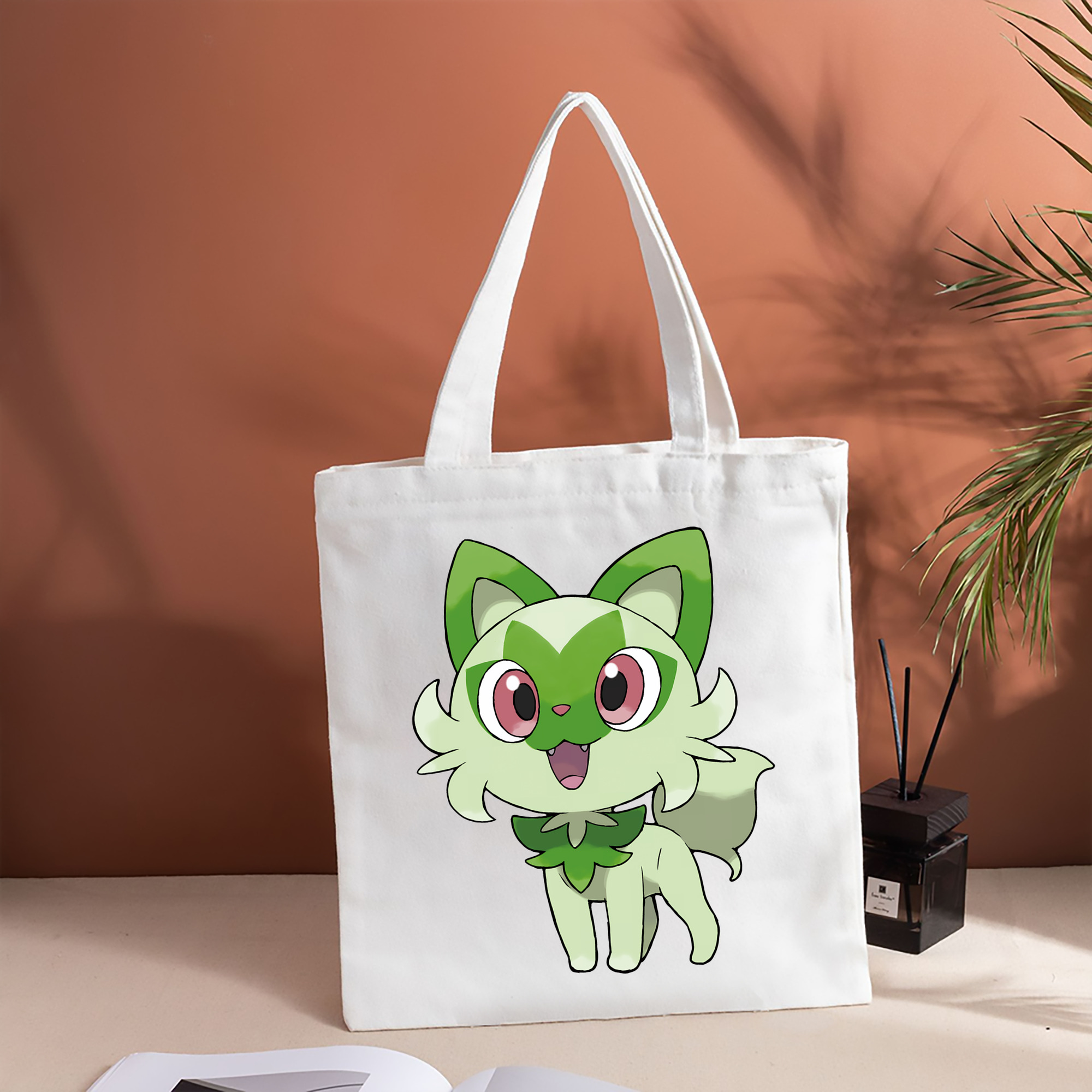 ポケットモンスター Pokémon 縦型キャンバス生地手提げバッグ　トートバッグ