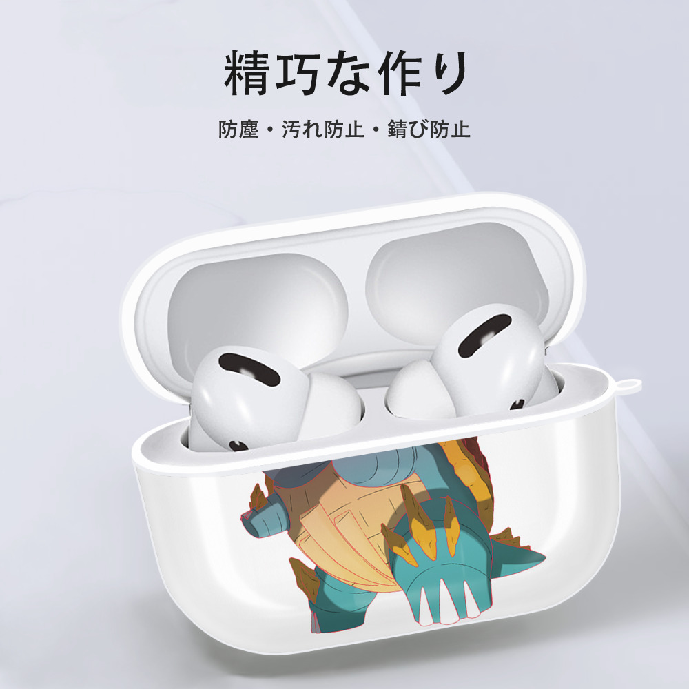 ポケットモンスター Pokémon 【AirPods Pro用】ハードシェル保護ケース 耐衝撃・防指紋・カラビナ付き商品仕様