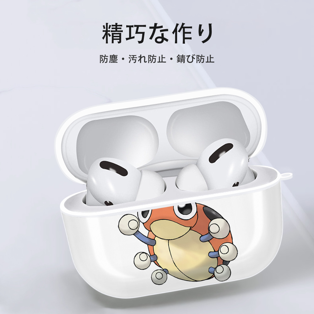 ポケットモンスター Pokémon 【AirPods Pro用】ハードシェル保護ケース 耐衝撃・防指紋・カラビナ付き商品仕様