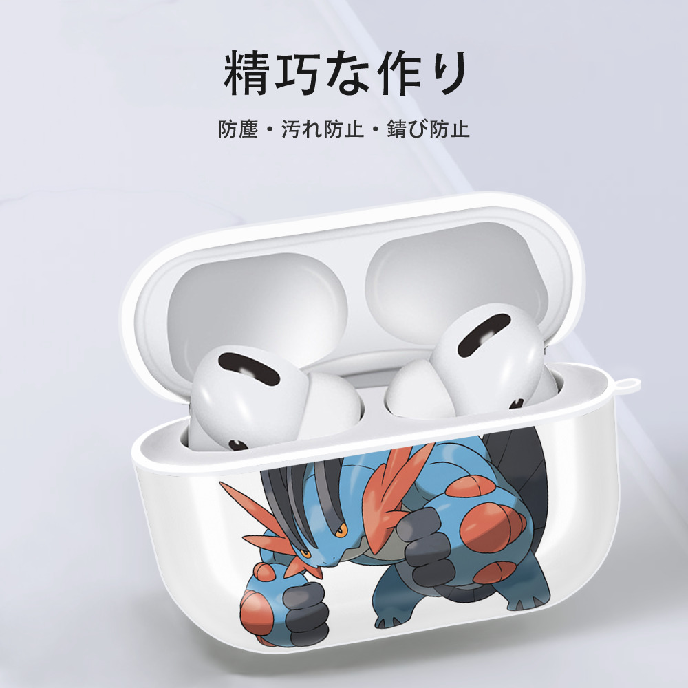 ポケットモンスター Pokémon 【AirPods Pro用】ハードシェル保護ケース 耐衝撃・防指紋・カラビナ付き商品仕様