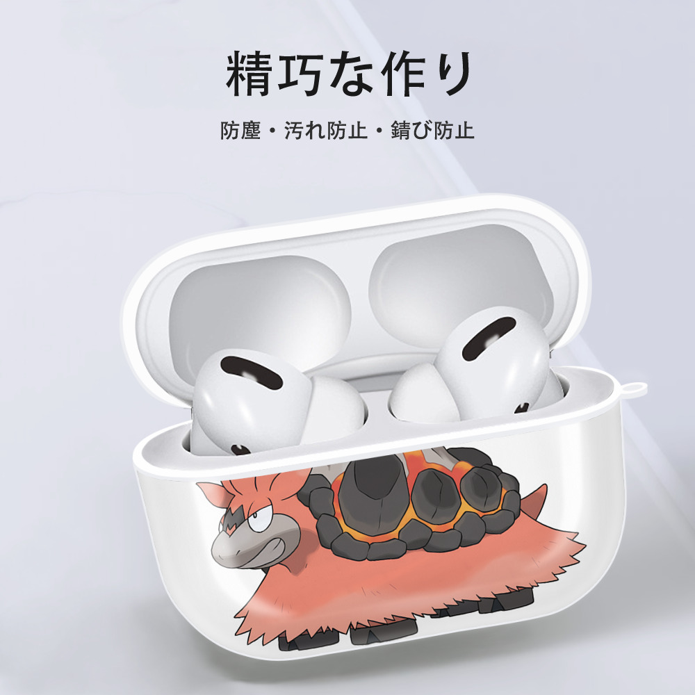 ポケットモンスター Pokémon 【AirPods Pro用】ハードシェル保護ケース 耐衝撃・防指紋・カラビナ付き商品仕様