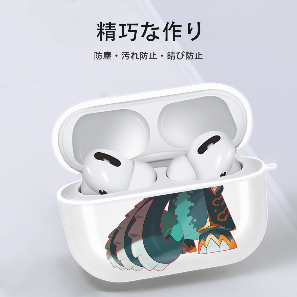 ポケットモンスター Pokémon 【AirPods Pro用】ハードシェル保護ケース 耐衝撃・防指紋・カラビナ付き商品仕様