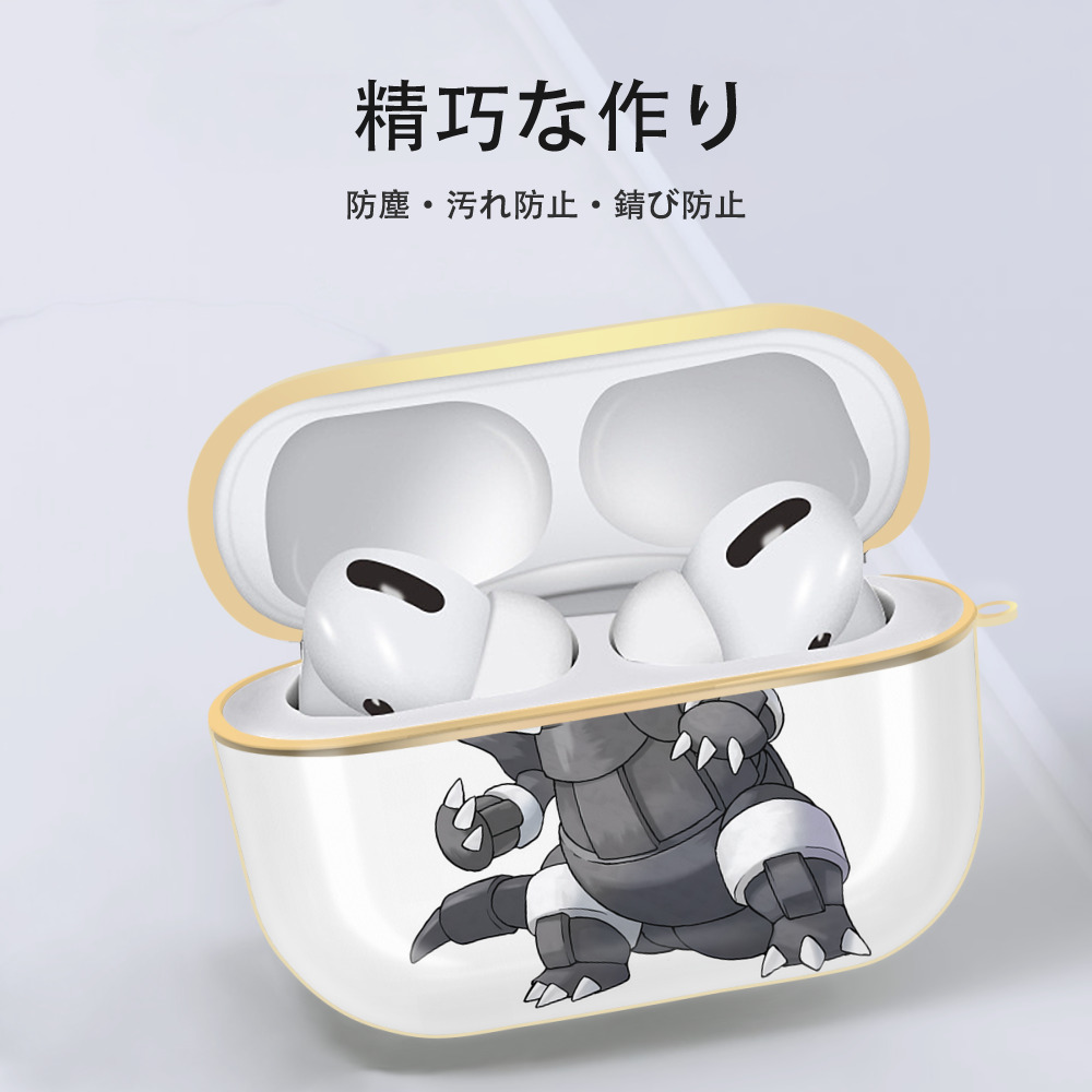 ポケットモンスター Pokémon 【AirPods Pro用】ハードシェル保護ケース｜耐衝撃・防指紋・カラビナ付き商品仕様