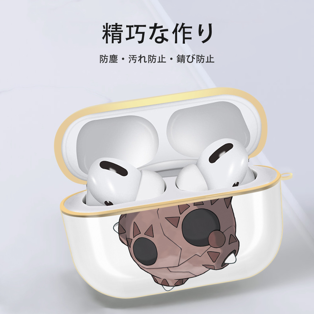 ポケットモンスター Pokémon 【AirPods Pro用】ハードシェル保護ケース｜耐衝撃・防指紋・カラビナ付き商品仕様