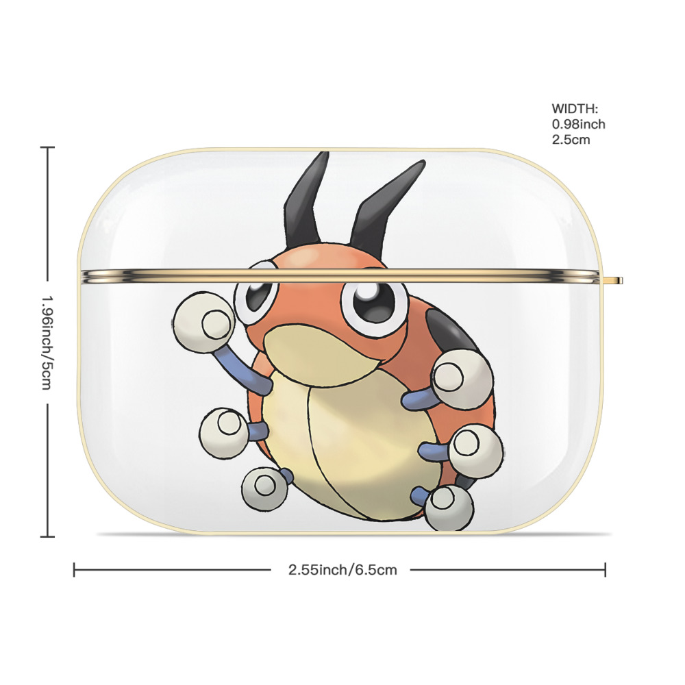 ポケットモンスター Pokémon 【AirPods Pro用】ハードシェル保護ケース｜耐衝撃・防指紋・カラビナ付き商品仕様