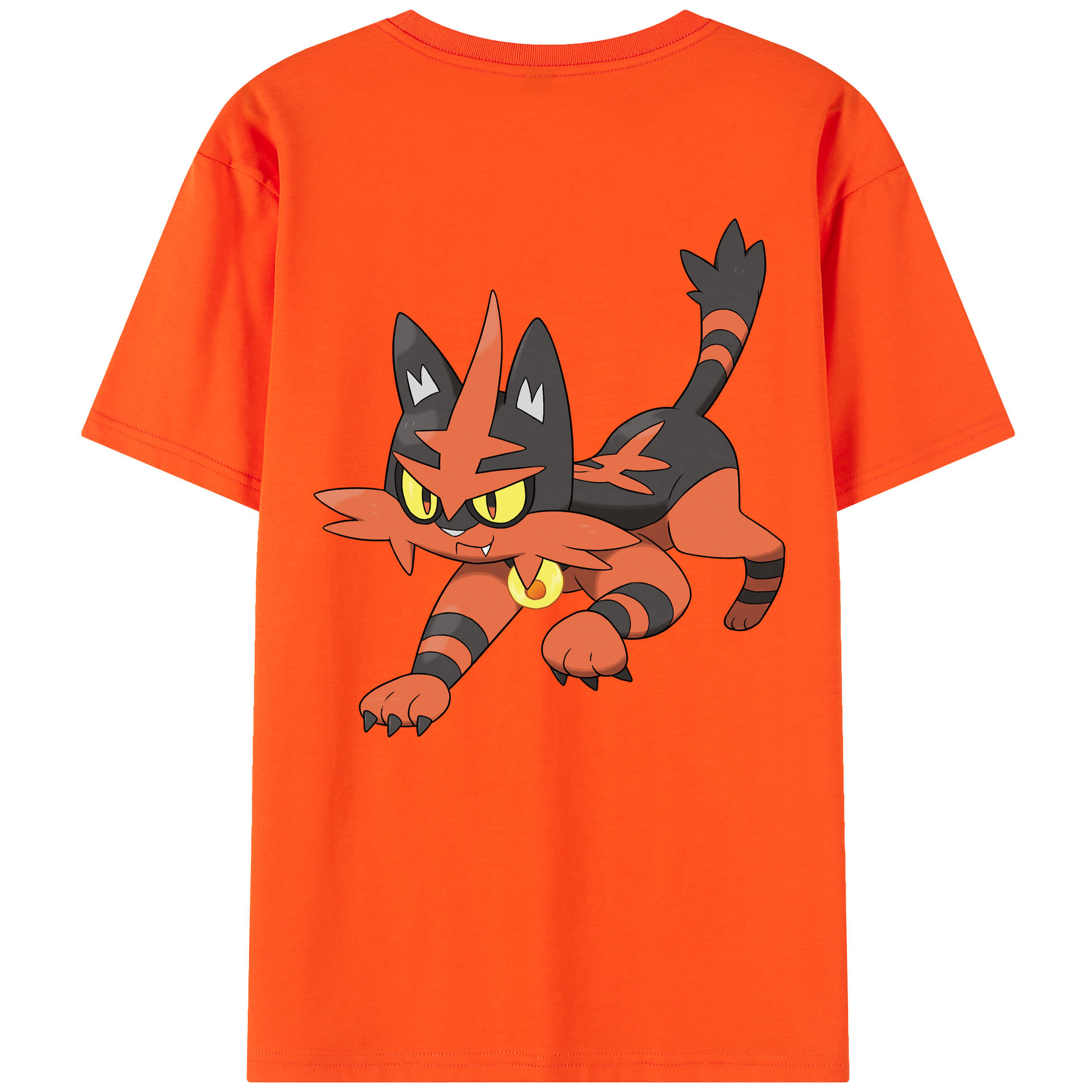 （画像用） ポケットモンスター Pokémon 綿100％半袖Tシャツ（背面プリント）
