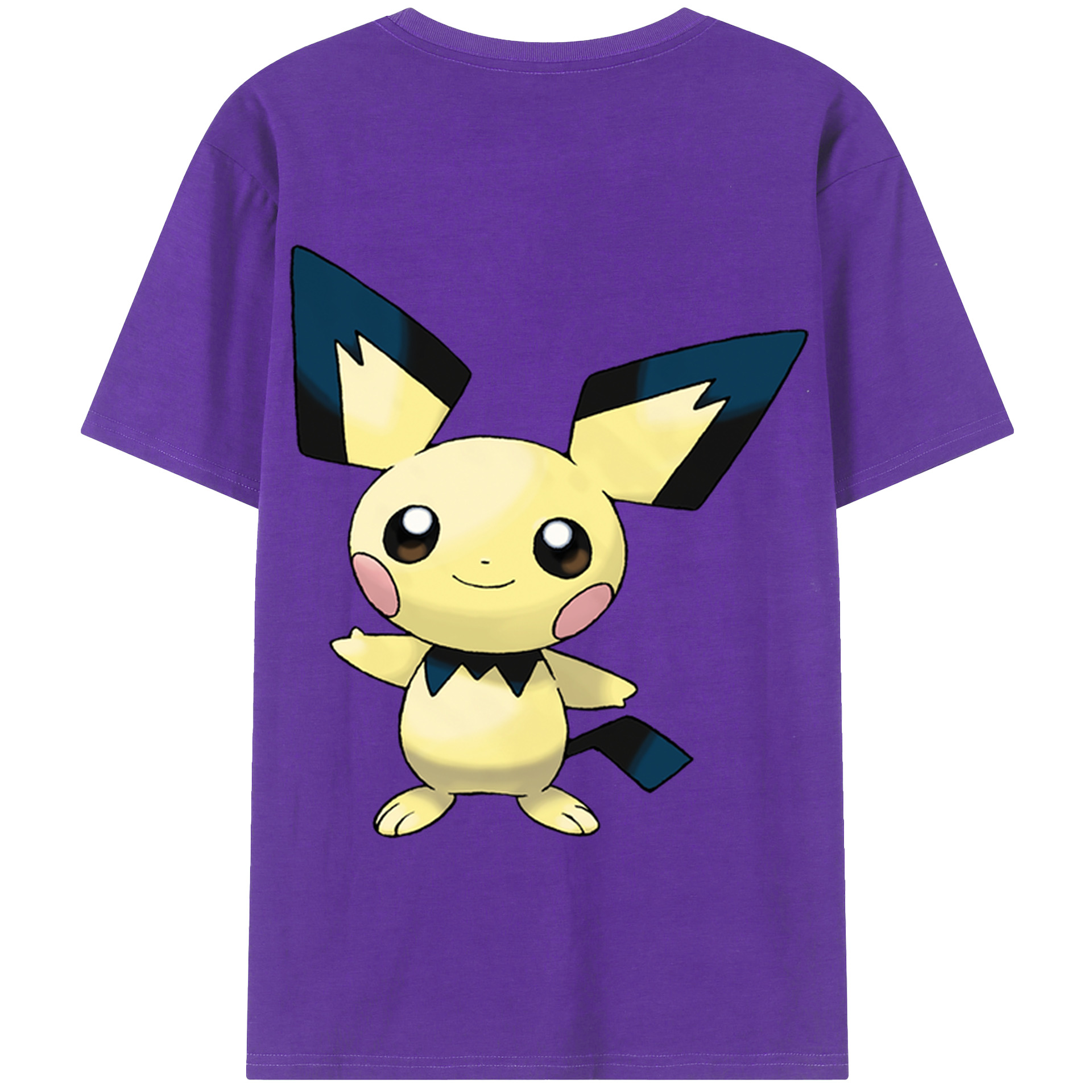 （画像用） ポケットモンスター Pokémon 綿100％半袖Tシャツ（背面プリント）