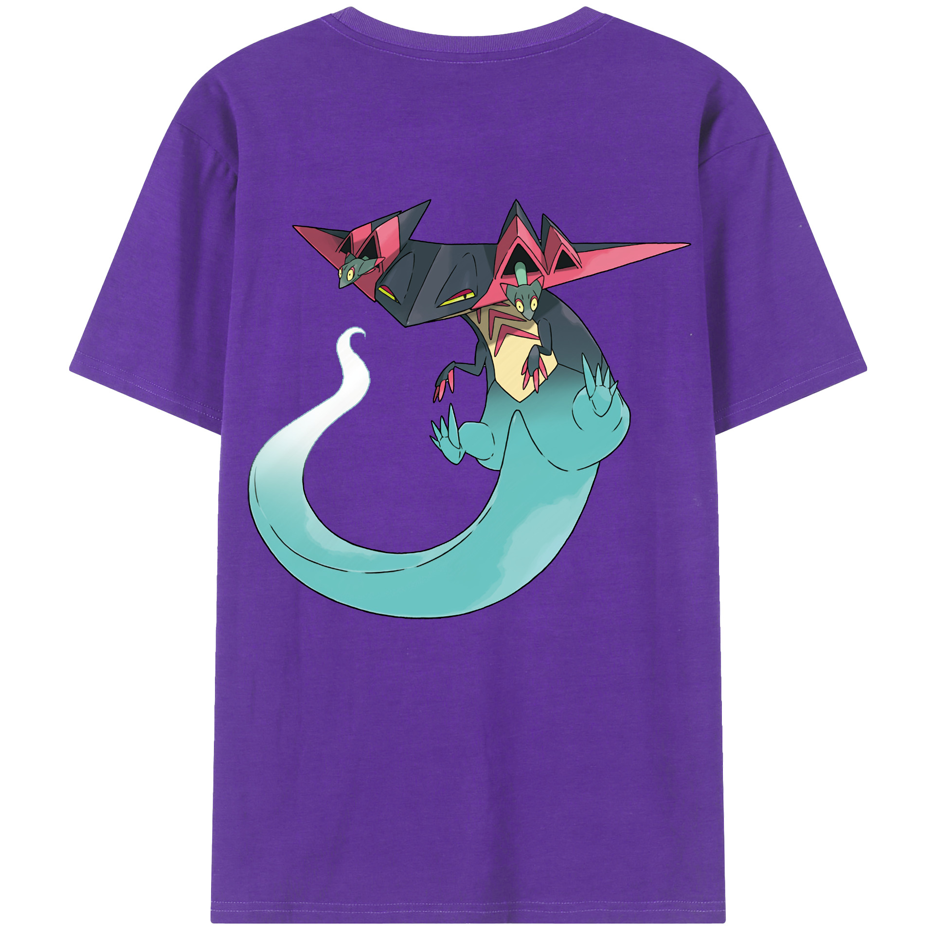 （画像用） ポケットモンスター Pokémon 綿100％半袖Tシャツ（背面プリント）