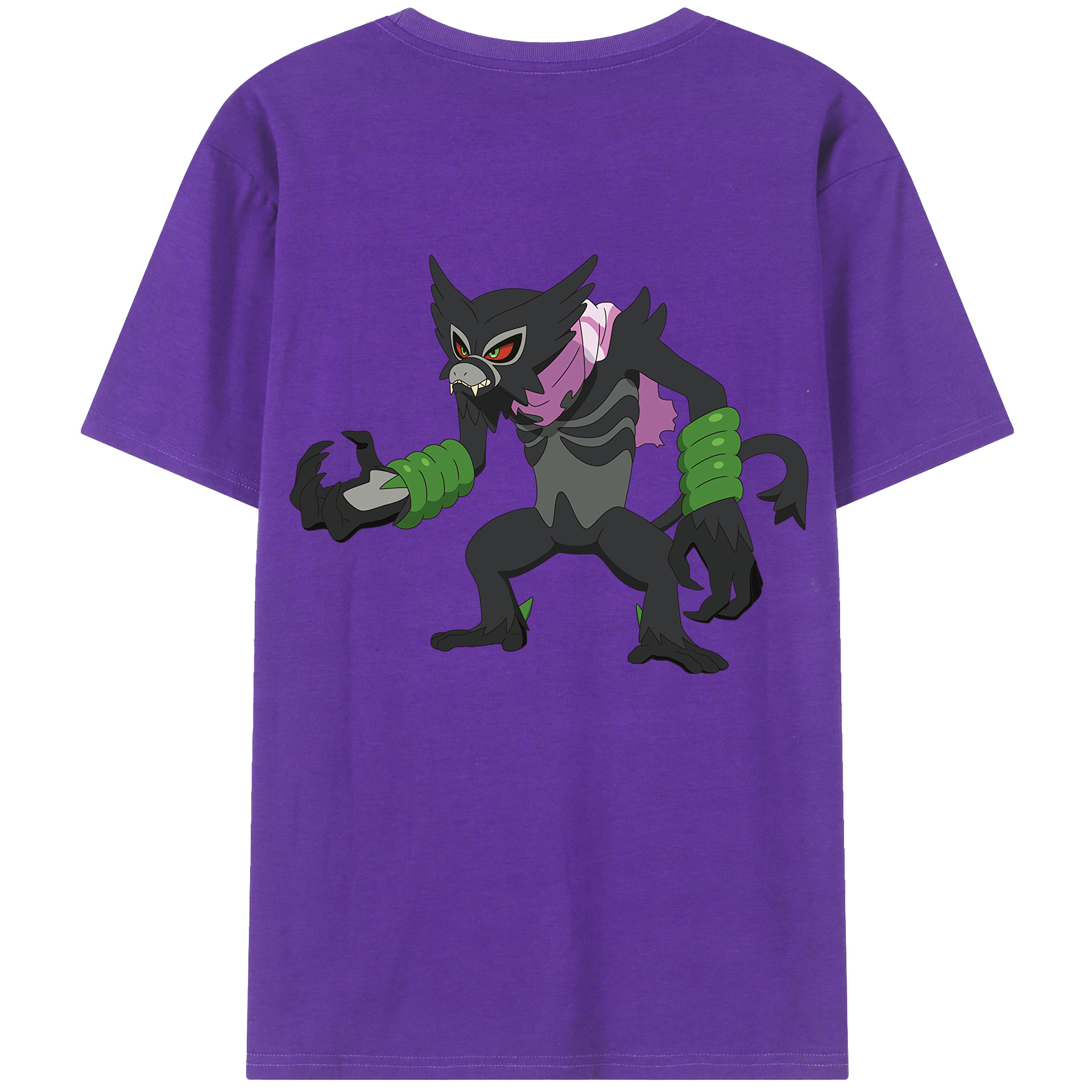 （画像用） ポケットモンスター Pokémon 綿100％半袖Tシャツ（背面プリント）