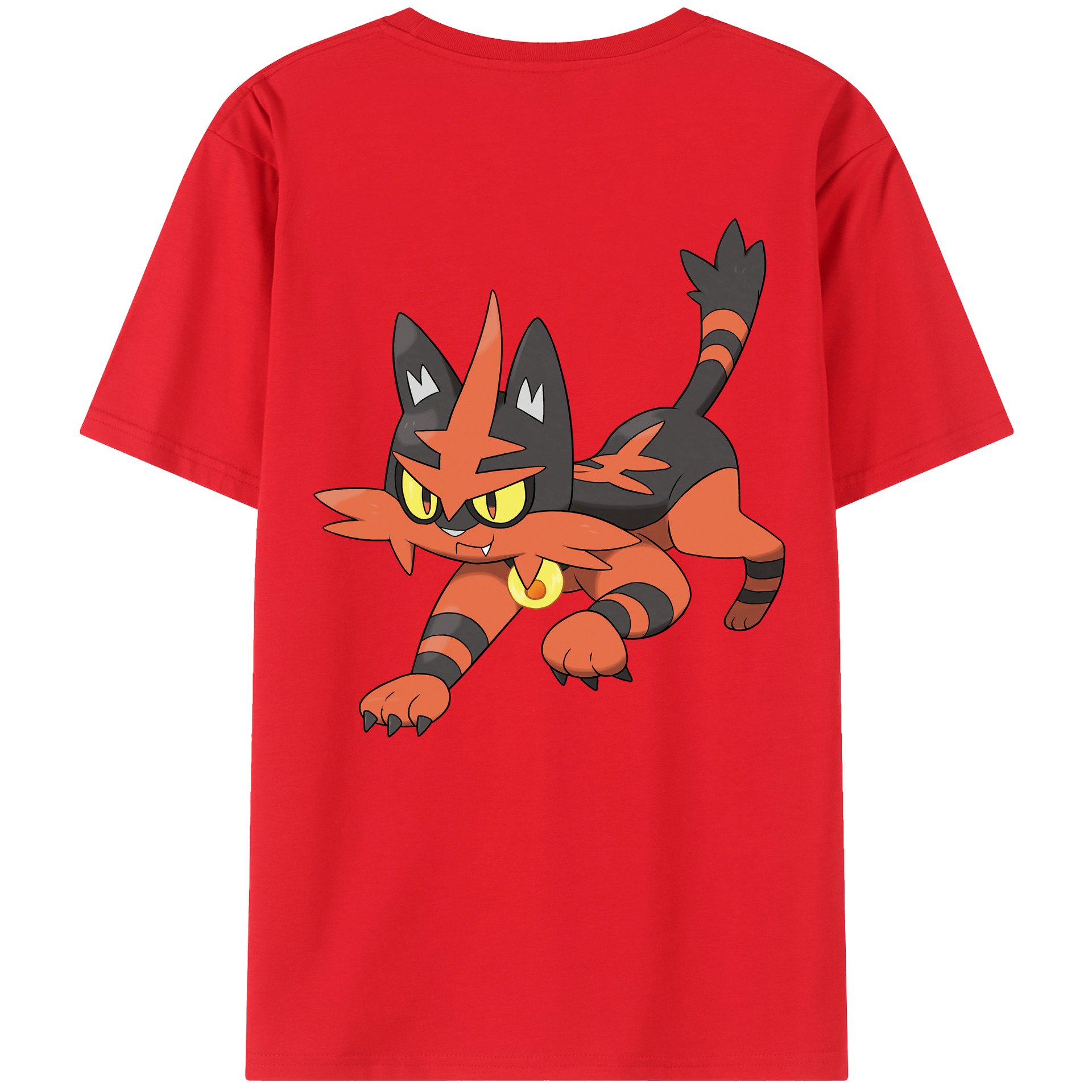 （画像用） ポケットモンスター Pokémon 綿100％半袖Tシャツ（背面プリント）