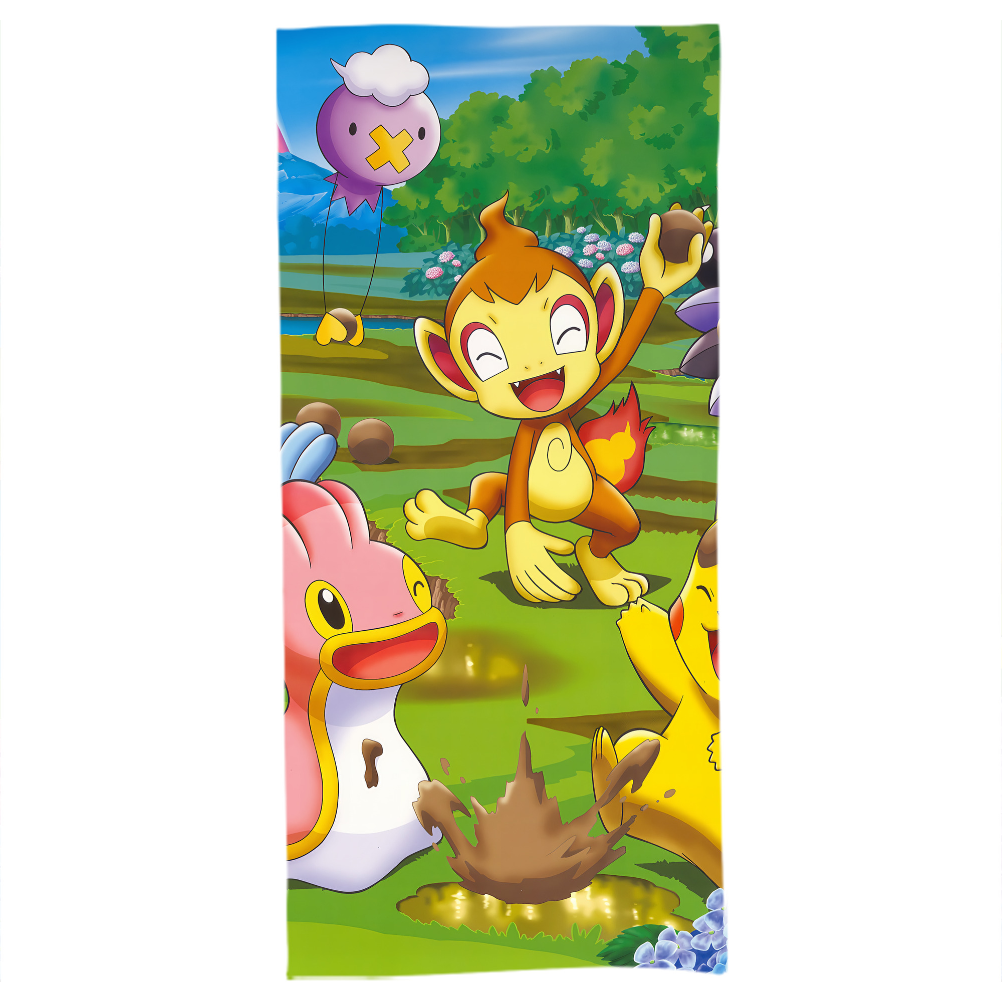 （画像用） ポケットモンスター Pokémon 大判バスタオル 70×140cm 吸水速乾 柔らかい肌触り