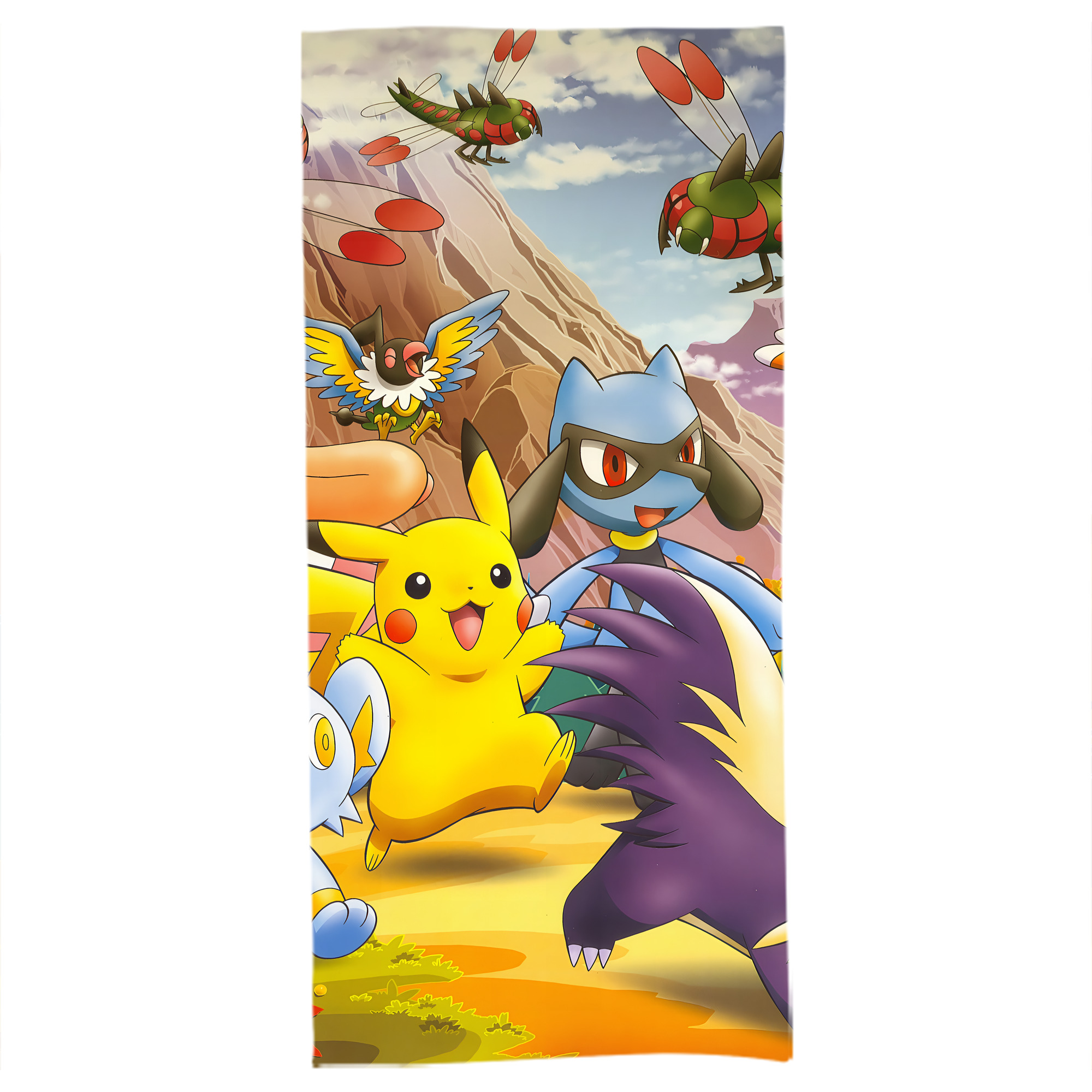 （画像用） ポケットモンスター Pokémon 大判バスタオル 70×140cm 吸水速乾 柔らかい肌触り