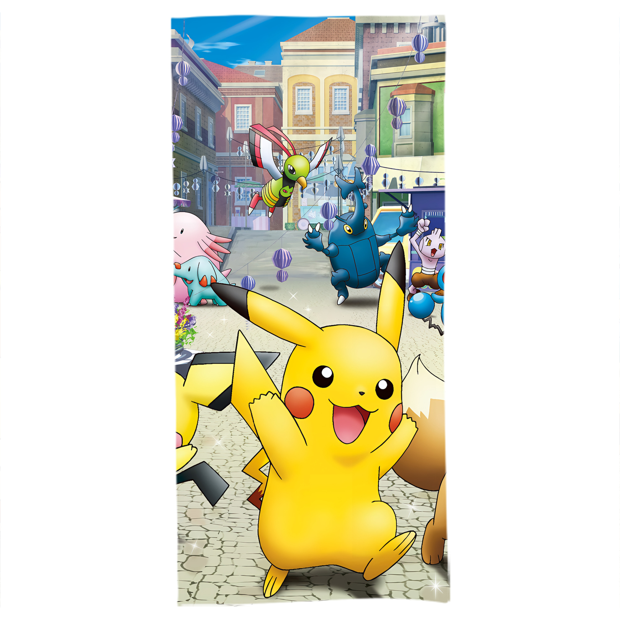 （画像用） ポケットモンスター Pokémon 大判バスタオル 70×140cm 吸水速乾 柔らかい肌触り