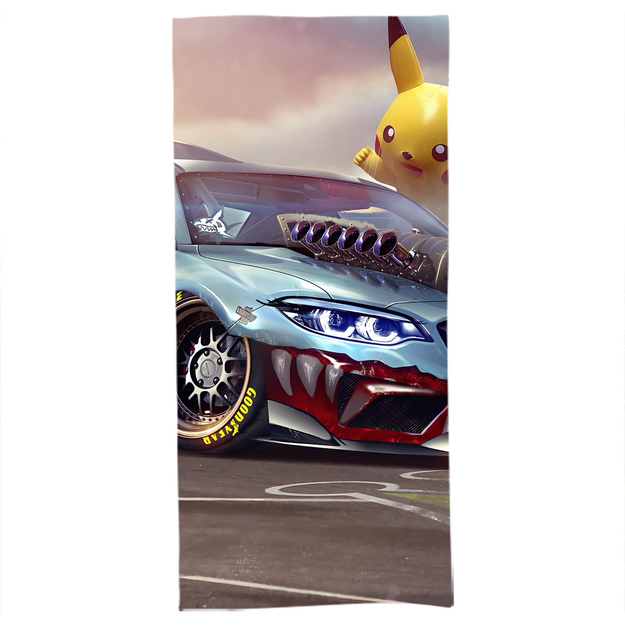 （画像用） ポケットモンスター Pokémon 大判バスタオル 70×140cm 吸水速乾 柔らかい肌触り