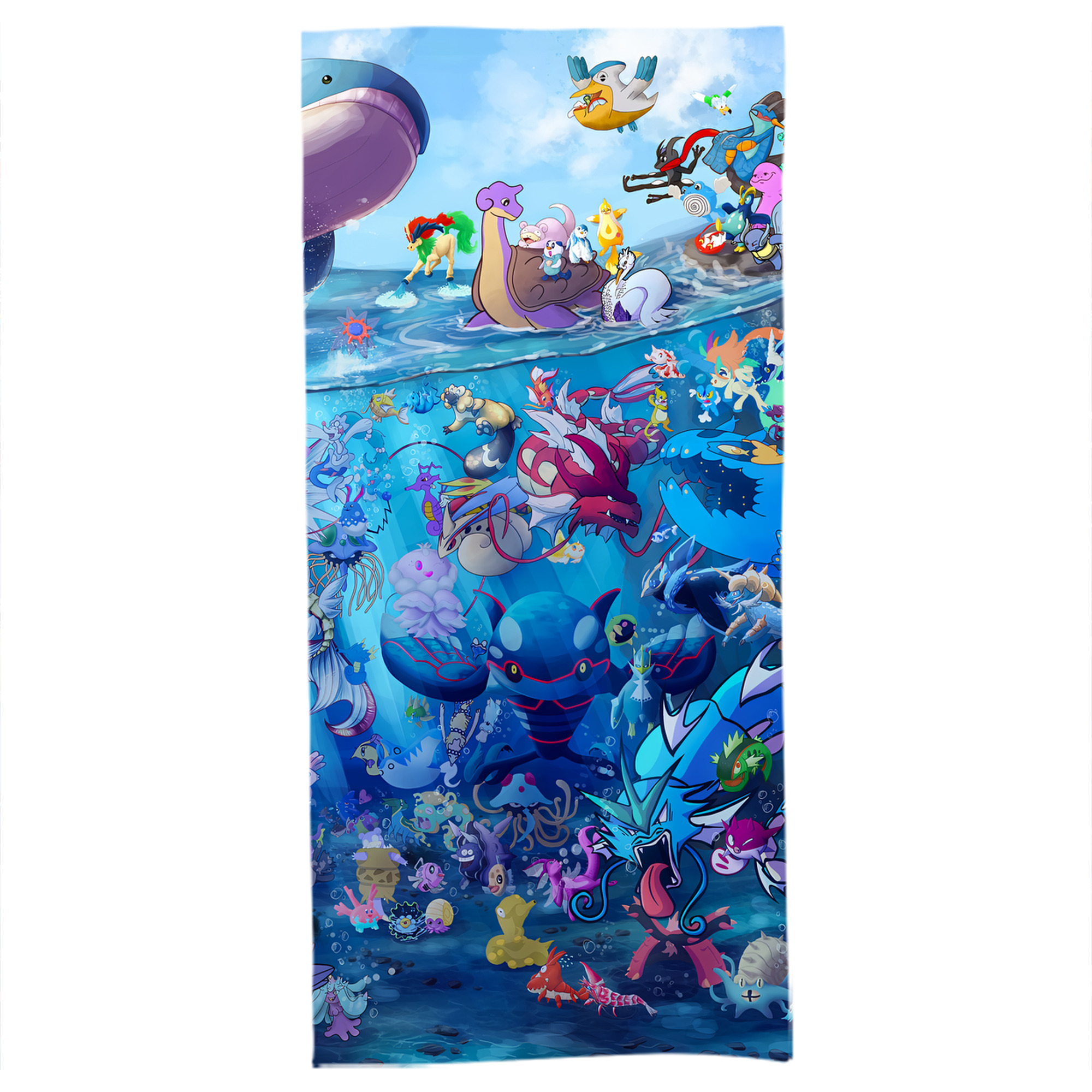 （画像用） ポケットモンスター Pokémon 大判バスタオル 70×140cm 吸水速乾 柔らかい肌触り
