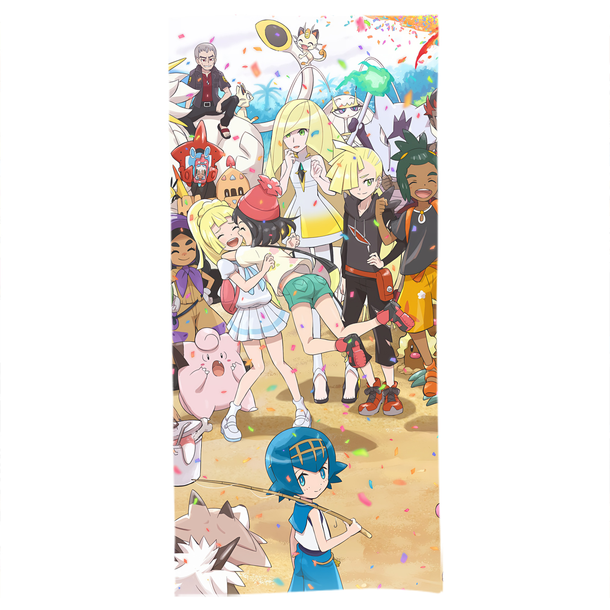 （画像用） ポケットモンスター Pokémon 大判バスタオル 70×140cm 吸水速乾 柔らかい肌触り