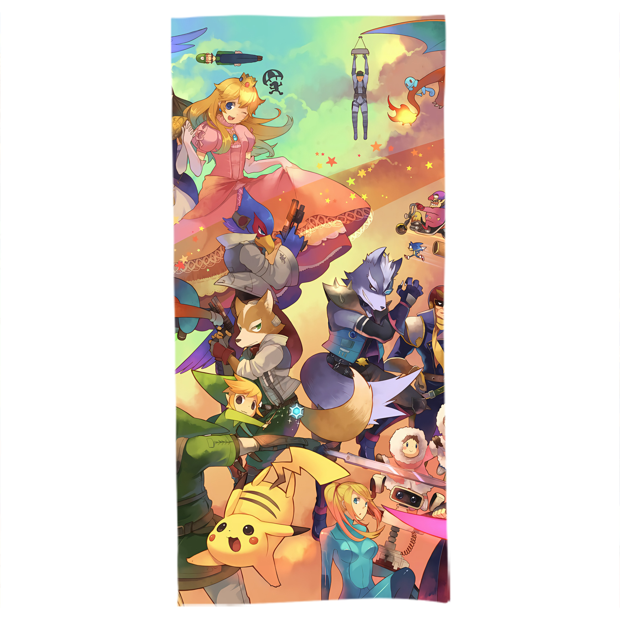 （画像用） ポケットモンスター Pokémon 大判バスタオル 70×140cm 吸水速乾 柔らかい肌触り