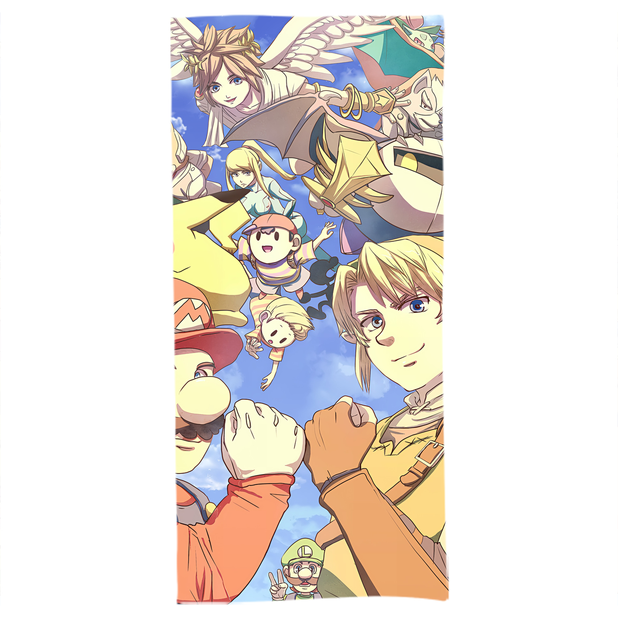 （画像用） ポケットモンスター Pokémon 大判バスタオル 70×140cm 吸水速乾 柔らかい肌触り
