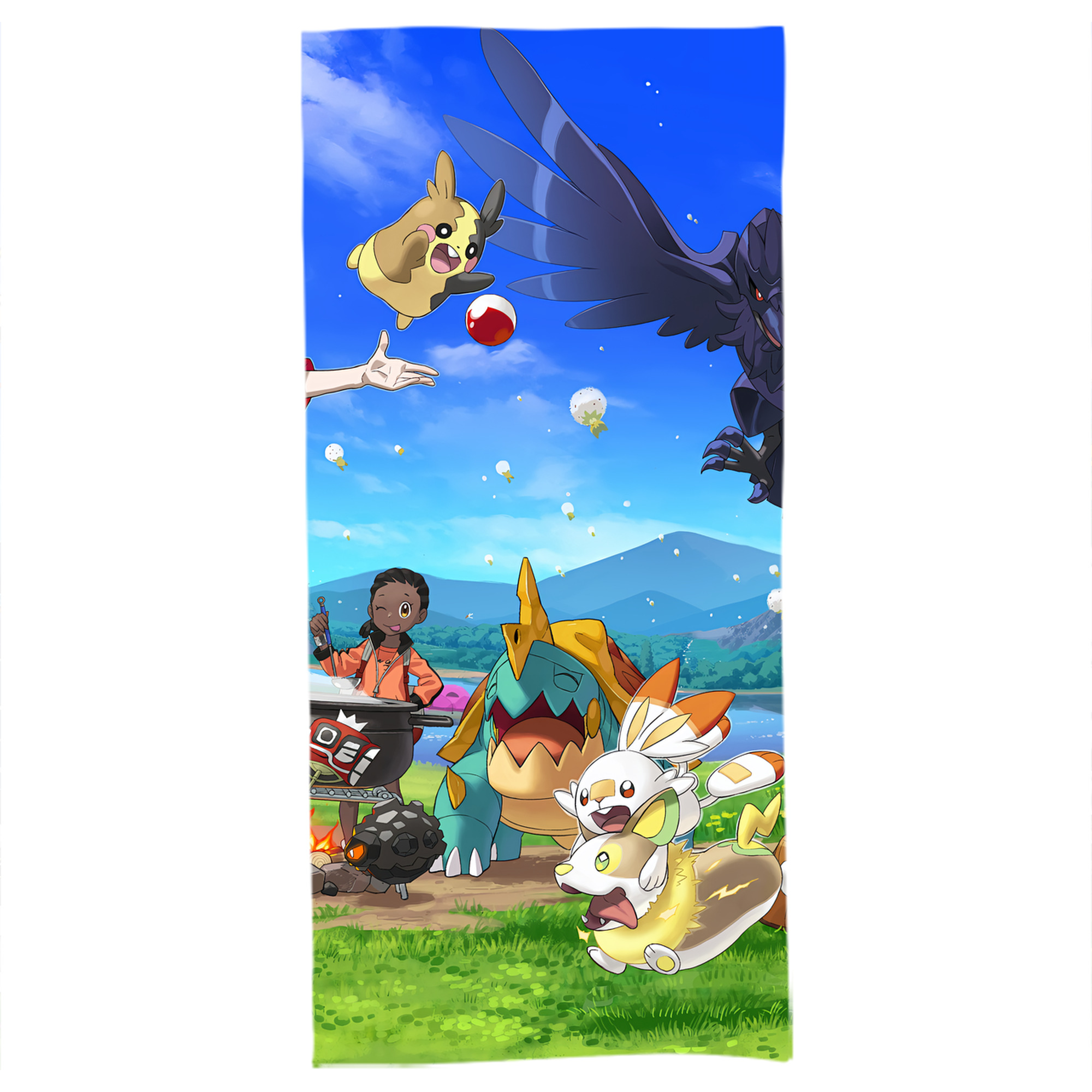 （画像用） ポケットモンスター Pokémon 大判バスタオル 70×140cm 吸水速乾 柔らかい肌触り