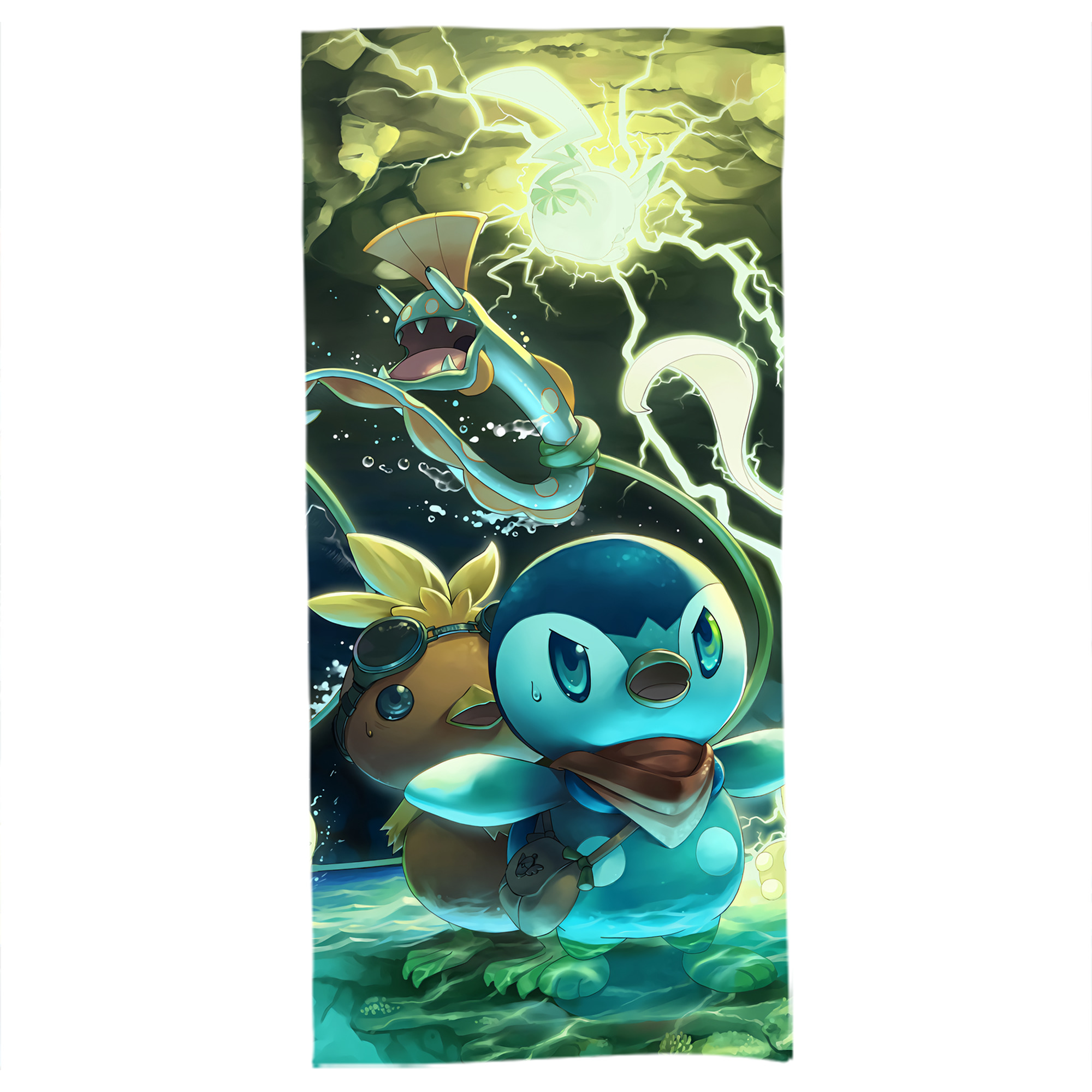 （画像用） ポケットモンスター Pokémon 大判バスタオル 70×140cm 吸水速乾 柔らかい肌触り