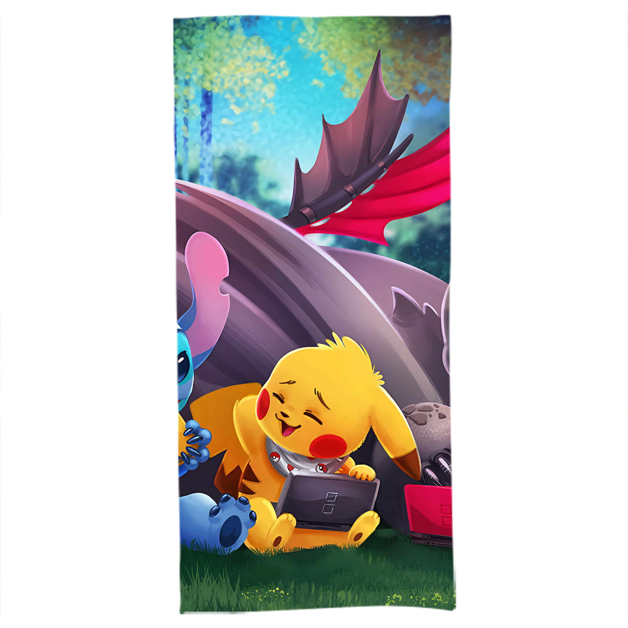 （画像用） ポケットモンスター Pokémon 大判バスタオル 70×140cm 吸水速乾 柔らかい肌触り