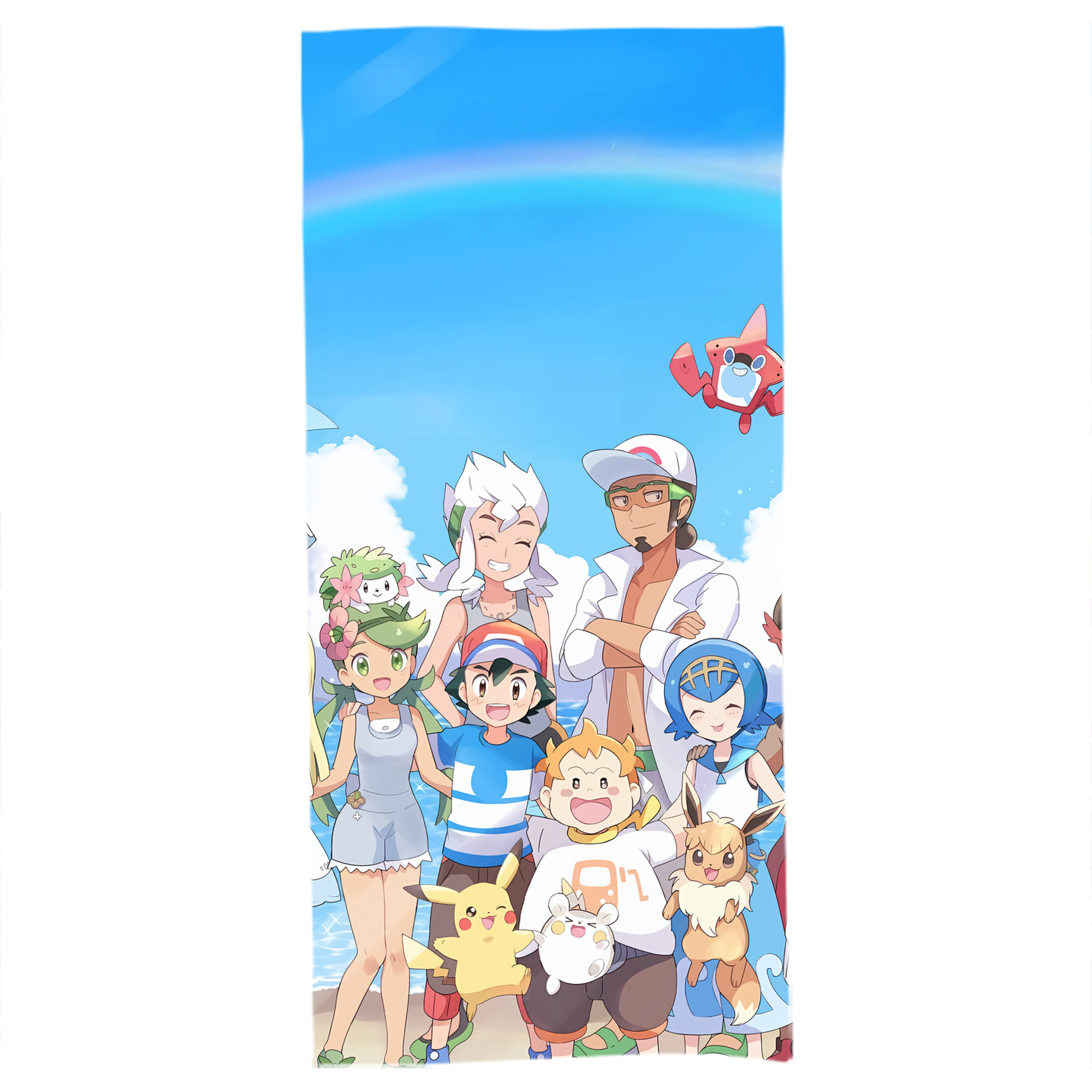 （画像用） ポケットモンスター Pokémon 大判バスタオル 70×140cm 吸水速乾 柔らかい肌触り