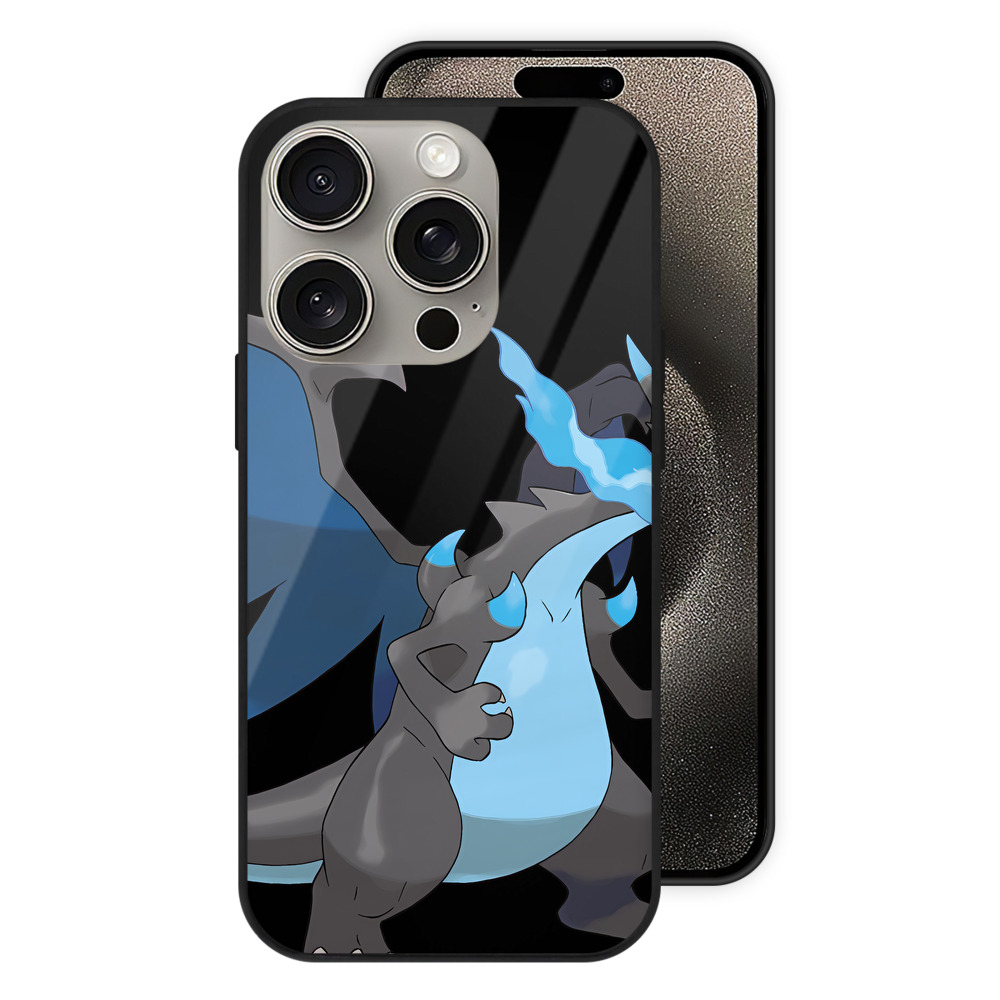 （画像用） ポケットモンスター Pokémon 【iPhone15Pro対応】スマホケース 耐衝撃＆黄変防止 背面ガラス