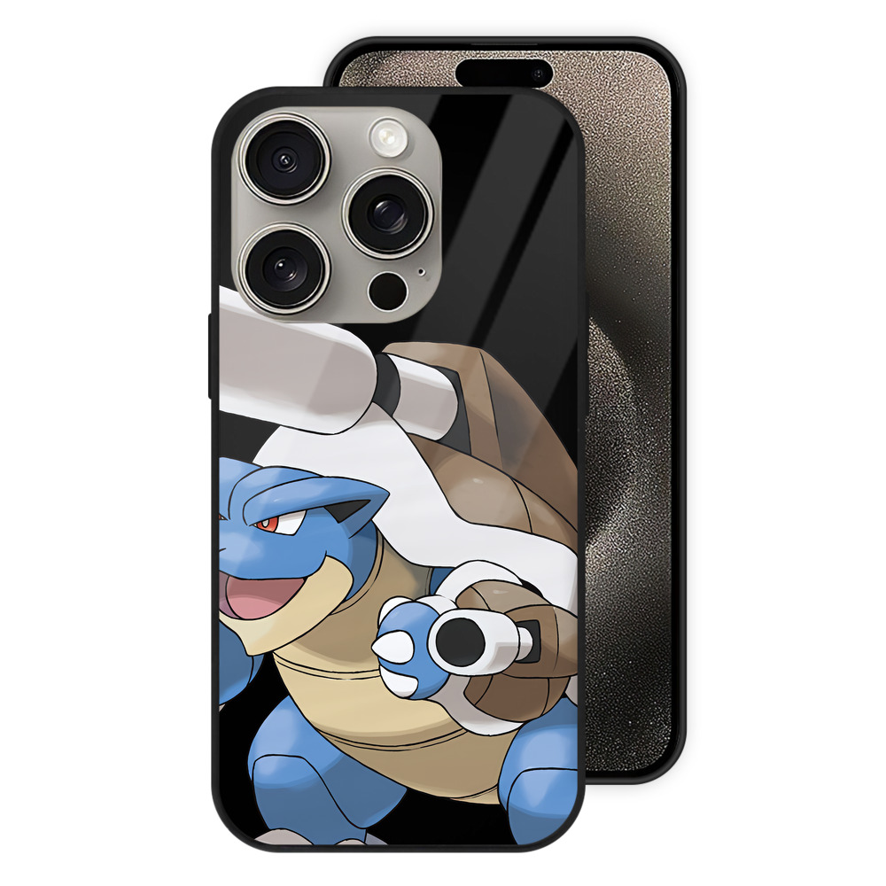 （画像用） ポケットモンスター Pokémon 【iPhone15Pro対応】スマホケース 耐衝撃＆黄変防止 背面ガラス