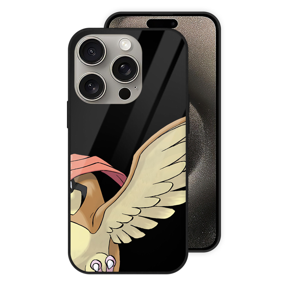 （画像用） ポケットモンスター Pokémon 【iPhone15Pro対応】スマホケース 耐衝撃＆黄変防止 背面ガラス