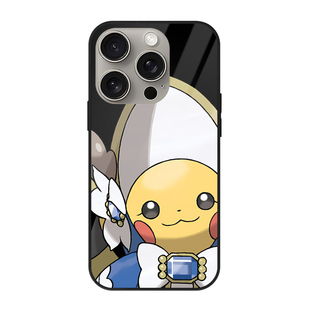 （画像用） ポケットモンスター Pokémon 【iPhone15Pro対応】スマホケース 耐衝撃＆黄変防止 背面ガラス