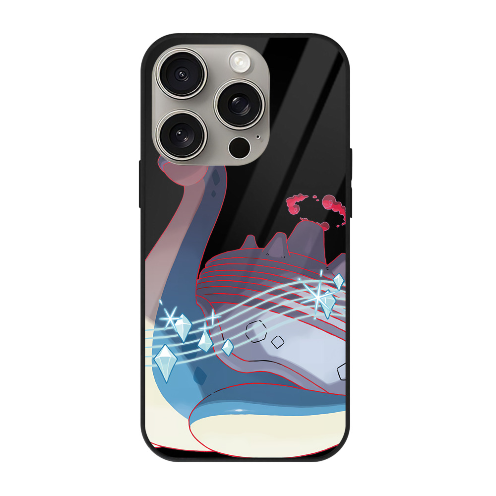 （画像用） ポケットモンスター Pokémon 【iPhone15Pro対応】スマホケース 耐衝撃＆黄変防止 背面ガラス