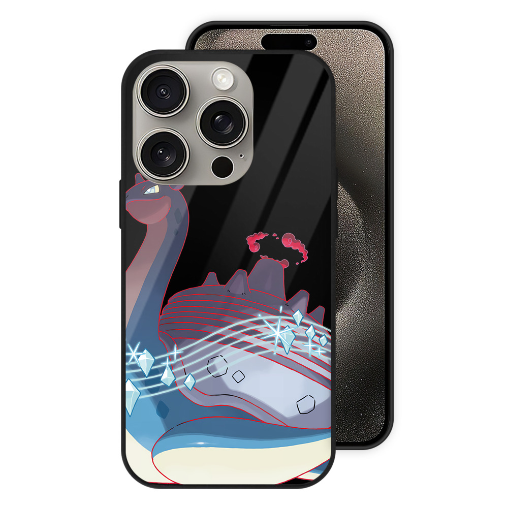 （画像用） ポケットモンスター Pokémon 【iPhone15Pro対応】スマホケース 耐衝撃＆黄変防止 背面ガラス