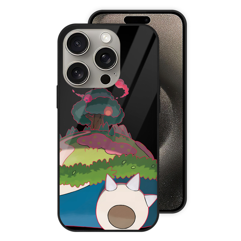 （画像用） ポケットモンスター Pokémon 【iPhone15Pro対応】スマホケース 耐衝撃＆黄変防止 背面ガラス
