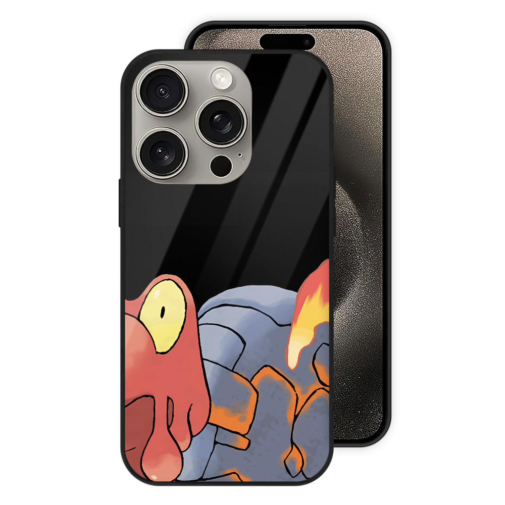 （画像用） ポケットモンスター Pokémon 【iPhone15Pro対応】スマホケース 耐衝撃＆黄変防止 背面ガラス
