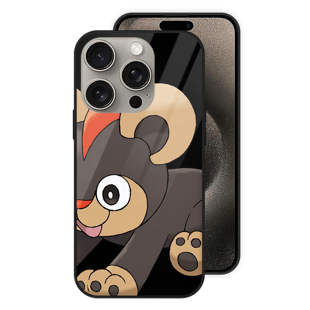 （画像用） ポケットモンスター Pokémon 【iPhone15Pro対応】スマホケース 耐衝撃＆黄変防止 背面ガラス