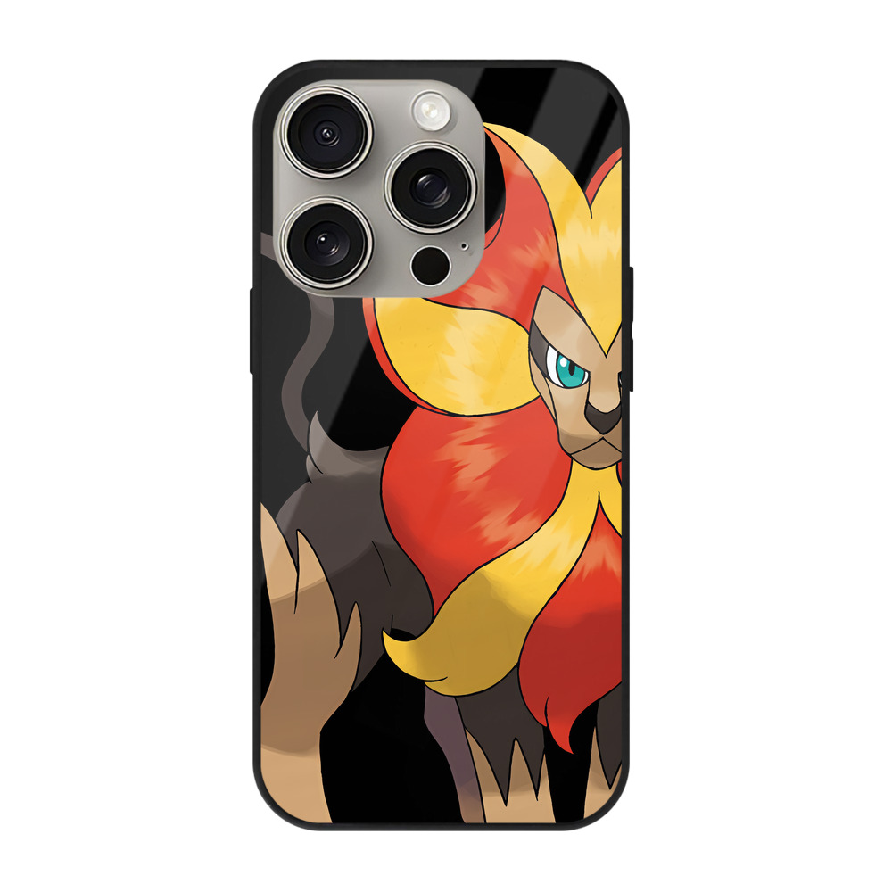 （画像用） ポケットモンスター Pokémon 【iPhone15Pro対応】スマホケース 耐衝撃＆黄変防止 背面ガラス