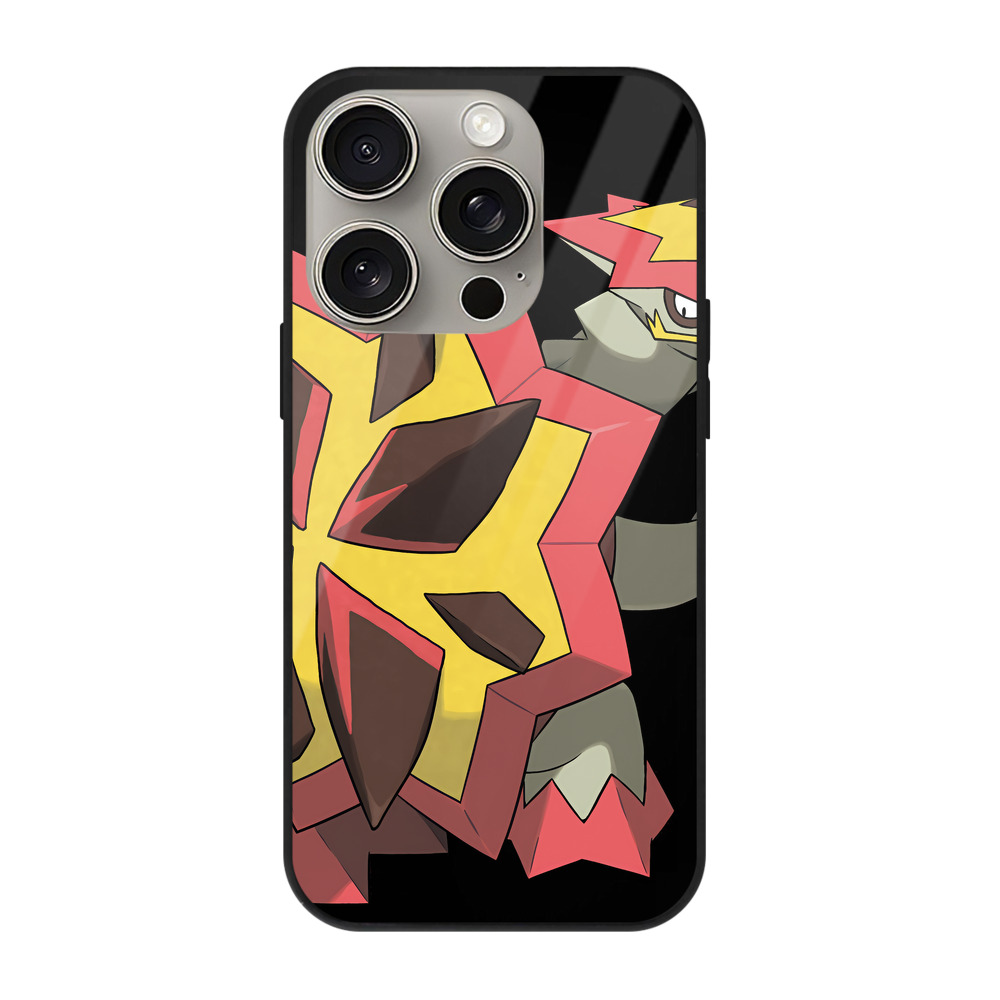 （画像用） ポケットモンスター Pokémon 【iPhone15Pro対応】スマホケース 耐衝撃＆黄変防止 背面ガラス