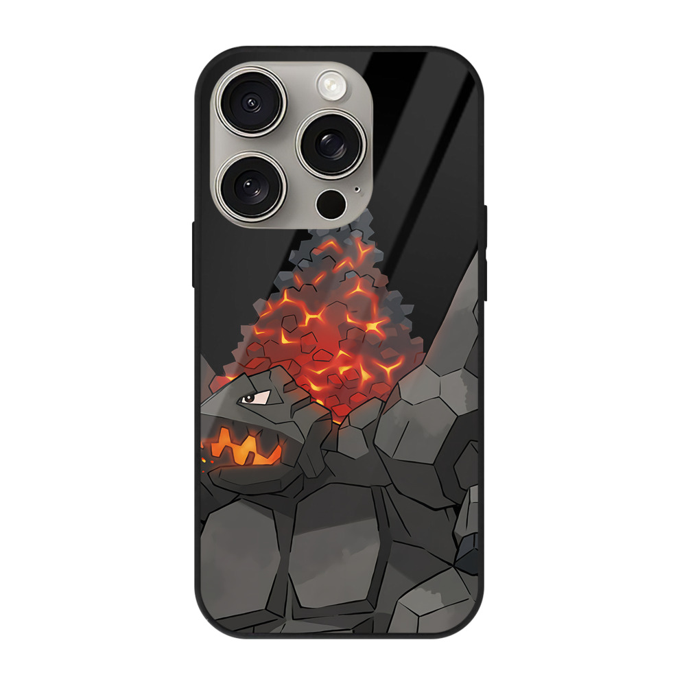 （画像用） ポケットモンスター Pokémon 【iPhone15Pro対応】スマホケース 耐衝撃＆黄変防止 背面ガラス